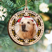 Meowy Woofmas - Personalized 2-Layered Wooden Ornament - Christmas Gifts For Dog Lover, Cat Lover