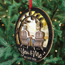 You & Me We Got This - Customized Personalized Mirror Wooden Ornament- Gift For Couple