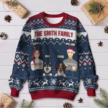 The Christmas Pet Family - Personality Customized Ugly Sweater - Christmas Gift For Pet Family - Gift For Pet Dog Cat Family