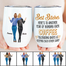 Keeping Each Other Sane Gift For Besties Personalized Custom Wine Tumbler