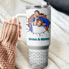 Custom Photo Sometimes Wonder - Personalized Custom 40oz Stainless Steel Tumbler - Gift For Couple