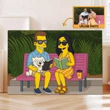 Simpsonize Family Photo - Turn Your Photo to Simpsons Canvas - Gift For Family Members, Siblings