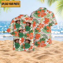 Custom Photo - Interesting Cut Head Photo Flower Theme Summer Hawaii - Customized Gift - Personality Customized Hawaiian shirt