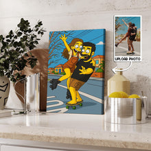 Simpsonize Your Photo - Turn Your Photo to Simpsons Canvas - Gift For Family, BFF, Couple, Besties