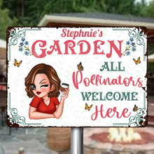 And Into The Garden I Go - Gift For Gardening Lovers - Personalized Custom Classic Metal Signs