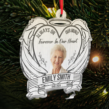 Custom Photo Always On Our Mind - Personality Customized Ornament - Memorial Gifts For Family