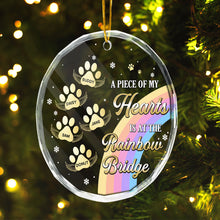 Cutie Pet Paws Custom Ornament - Personalized Glass Ornament - Memorial Gift For Pet Lovers