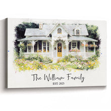 Custom Photo Your Little Home - Personalized Customized Canvas - Gift For Family Members