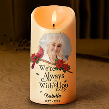 Custom Photo I'm Always With You - Personalized Candle LED Light - Memorial Gift For Family Members