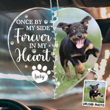 Custom Pet Photo I'm Always With You - Customized Personalized Car Ornament- Gift For Memorial Pet Mom Pet Dad Loss Gift