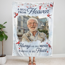 A Hug From Heaven - Customized Personalized Blanket - Sympathy Gift For Memorial