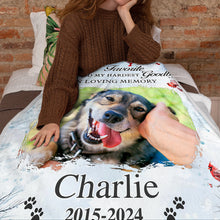 Always On My Mind - Customized Personalized Blanket - Memorial Gift For Pet Lover