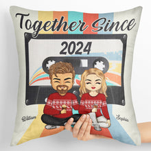 Retro Tape Together Since - Personalized Customized Pillow - Anniversary Gift For Lover, Couple