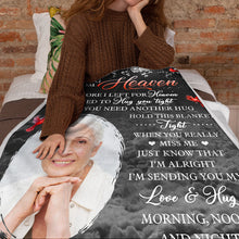 Custom Photo When You Really Miss Me - Personalized Photo Blanket - Christmas Gift, Sympathy Gift For Family Members