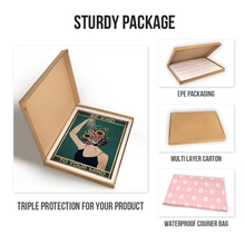 Artistic Portrait Watering Flowers -  Personalized Custom Metal Sign