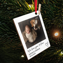 Custom Photo Family - Personalized Wooden Cutout Ornament - Christmas Gift For Family, Besties