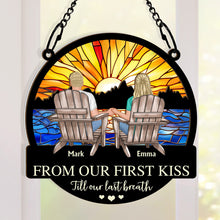 Till Our Last Breath - Personalized Acrylic Window Suncatcher Ornament - Gift For Couple