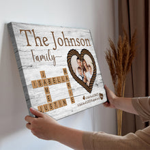 Custom Photo Family A Little Bit Of Crazy - Personalized Customized Canvas - Gift For Family Members