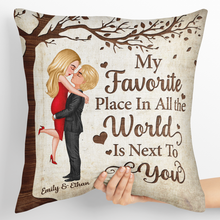 Next To You - Personalized Customized Pillow - Anniversary Gift For Lover, Couple