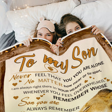 To Son Love Mom - Personality Customized Blanket - Gift For Mom Grandma Mother's Day Gift