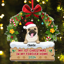 My 1st Christmas In My Forever Home - Personalized Customized Ornament - Christmas Gifts For Dogs,  Dog Lovers