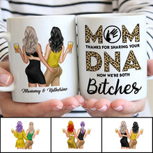 Thanks For Sharing DNA -  Gift For Mother, Mom Personalized Custom Ceramic Mug