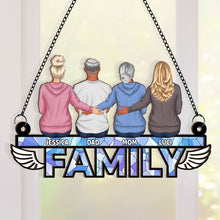 Family I'm Always With You - Personalized Acrylic Window Suncatcher Ornament - Gift For Family