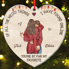 You're By Far My Favorite - Customized Personalized Acrylic Ornament - Christmas Gift For Couple Husband Wife