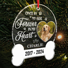 Custom Photo Forever In My Heart - Personalized Customized Ornament - Memorial Gifts For Pet Lovers