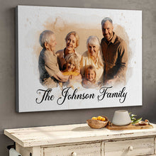 Custom Photo Of Your Family Canvas Wall Art - Personalized Customized Canvas - Gifts For Family Members