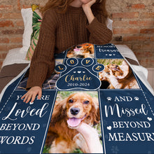 Custom Photo Your Life Was A Blessing  - Personalized Photo Blanket - Gifts For Pet Lovers