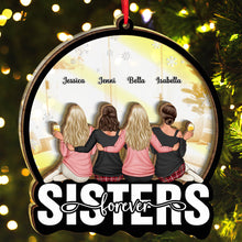 Girls Forever - Personalized Customized Mirror Wooden Ornament - Gift For Besties, Sistas, Sisters