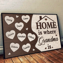 Home Is Where Mom Is - Personalized Customized Canvas - Gift For Family Members