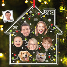 Custom Photo - Our Christmas Lovely Home - Personalized Custom Acrylic Ornament Christmas Gift For Family