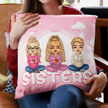 Are Always Together In Spirit - Customized Personalized Pillow - Bestie Gift For Best Friend Sister