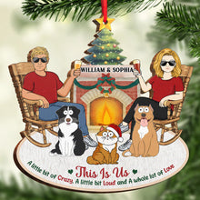 This Is Us - Personalized Wooden Cutout Ornament - Gift For Family, Couples, Husband, Wife, Pet Lovers