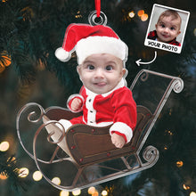 Custom Photo Family Ornament - Personalized Acrylic Ornament - Christmas Gift For Baby Kids, Newborn Baby