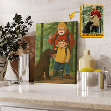 Animated Family Photo Vertical Ghibli Style - Turn Your Photo To Ghibli Character - Gift For Family Members, Siblings