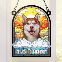 Custom Photo In Loving Memory - Personalized Acrylic Window Suncatcher - Memorial Gift For Pet Loss