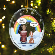 I Still Miss You - Personalized Glass Ornament - Christmas Memorial Gift For Dog Lovers