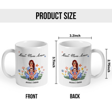 Best Mom Ever Mother Sitting With Kids Gift For Mother Personalized Custom Ceramic Mug