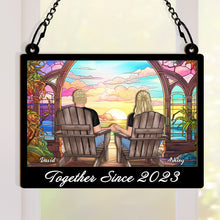 You Will Forever Be My Always - Customized Personalized Window Suncatcher Ornament - Gift For Couple Husband Wife