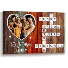 Custom Photo Forever A Family - Personalized Customized Family Canvas - Christmas Gifts For Family Members