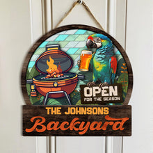 Open For The Season - Personalized Door Signs Gift For Family, Friend