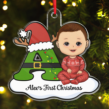 Baby First Christmas - Customized Personalized Acrylic Ornament - Christmas Gift For Couple Husband Wife