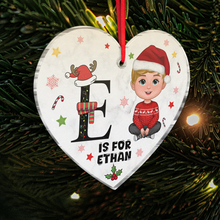 Alphabet Fun Christmas - Customized Personalized Acrylic Ornament - Christmas Gift For Family Child Kid