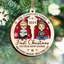 Christmas In Our Home - Personalized 2-Layered Wooden Ornament - Christmas Gifts For Husband, Wife