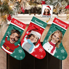 Custom Photo Cartoon - Personalized Customized Stocking - Gift For Family, Bestie, Sister, Brother