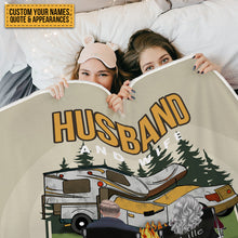 Husband And Wife Camping Partners For Life - Gift For Camping Lovers - Personalized Custom Fleece Blanket