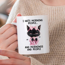 I Hate Morning - Customized Personalized Mug - Christmas Gift For Family Friend Coworkers